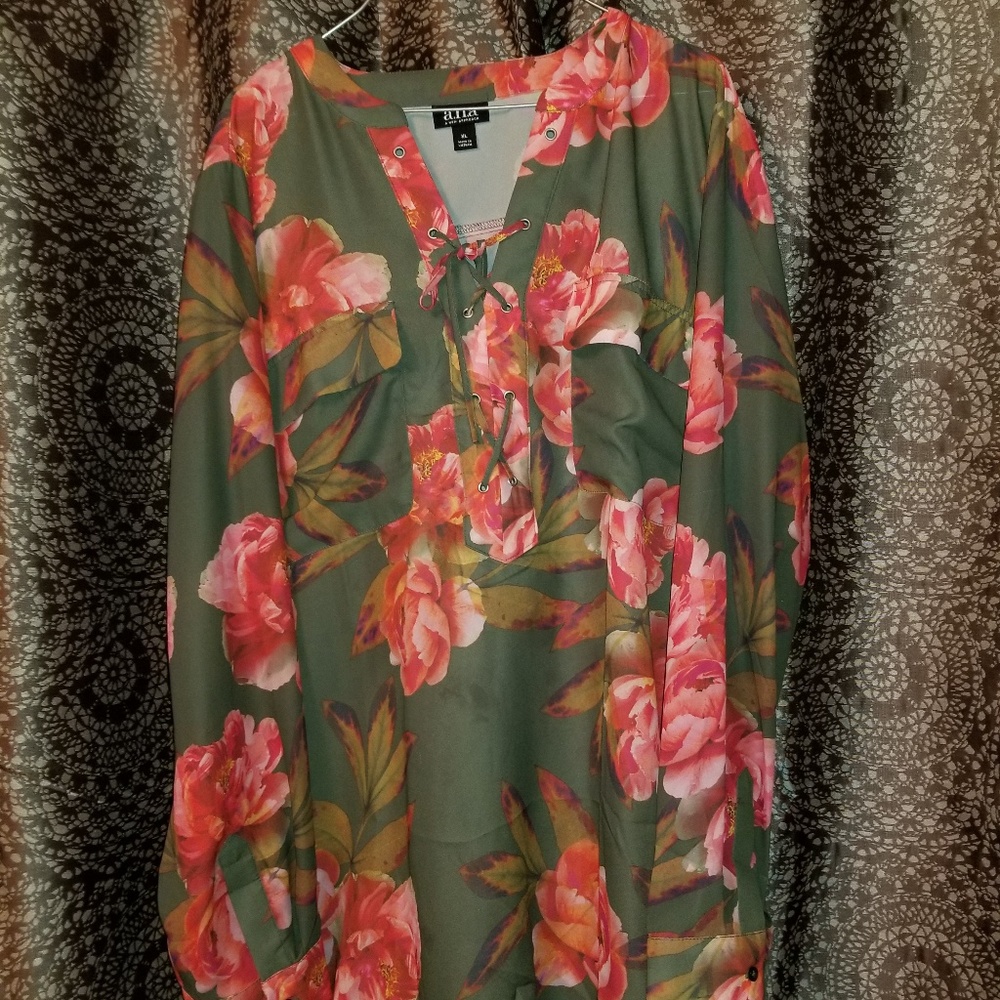Tied front tunic